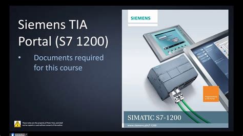 Proven. . Siemens tia portal training pdf